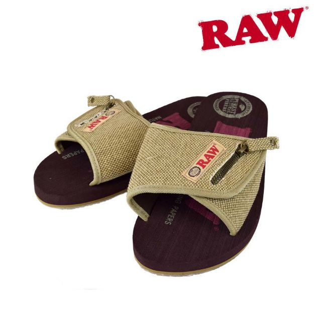 Picture of RAW LADIES KHAKI SLIDE SANDAL